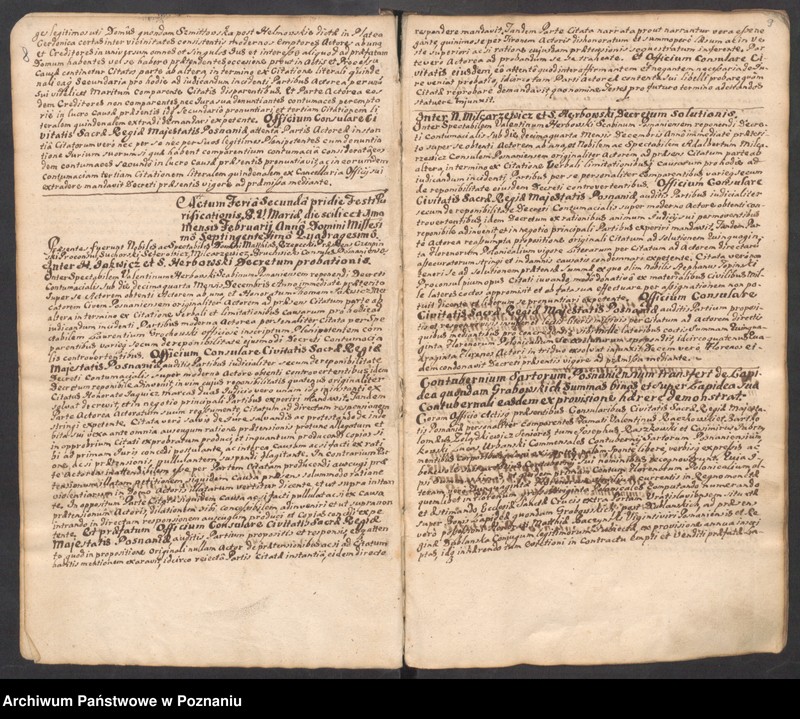 Obraz 9 z jednostki "Liber actorum officii consularis civitatis Posnaniae."