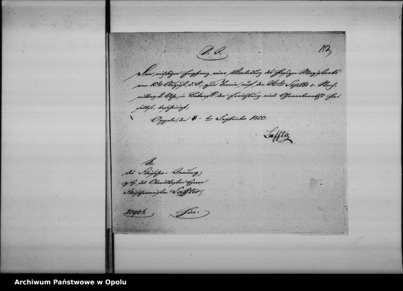 Obraz 12 z jednostki "Acta des Magistrats zu Oppeln betreffend die Errichtung des Gewerberaths am hiesigen Orte de anno 1850"