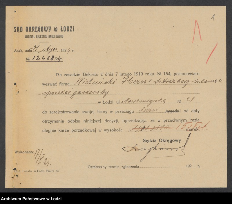 Obraz 3 z jednostki "Hern Wieluński i Szlama Sztrasburg- sprzedaż garderoby"