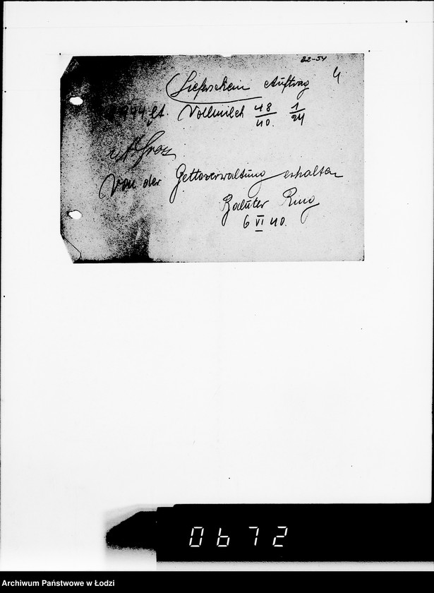 Obraz 8 z jednostki "Lieferscheine E II, Auftrag zum Medikamente"