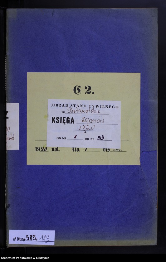 image.from.unit.number "Sterbe-Haupt-Register Nr 1-33"