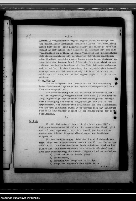 Obraz 15 z jednostki "Krankenmeldungen von polnischen Apotheken. Getreidereinigungszwang"