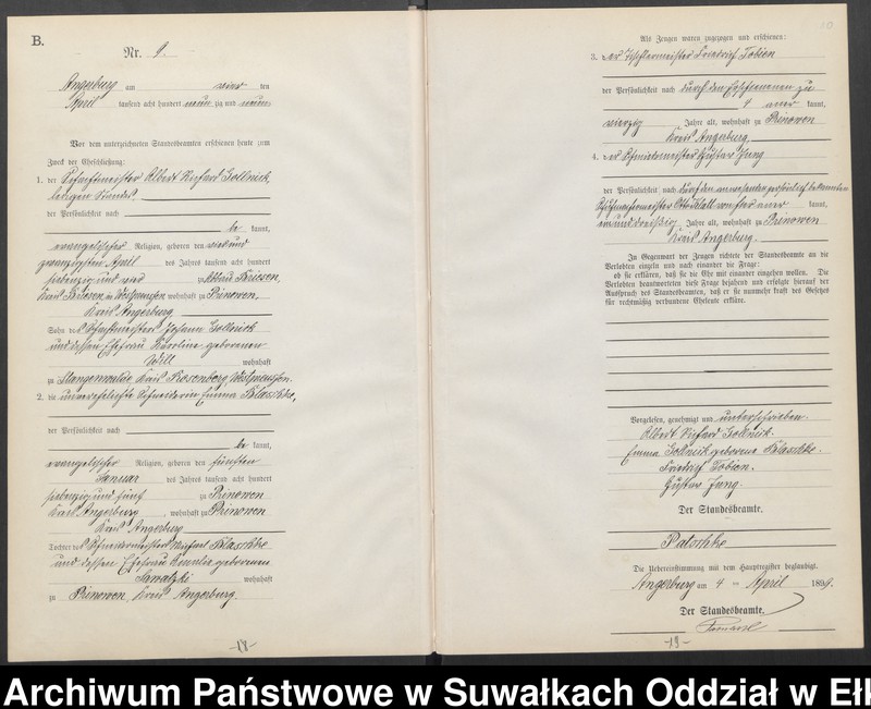 image.from.unit.number "Heiraths-Neben-Register des Preussischen Standes-Amtes Angerburg Kreis Angerburg"