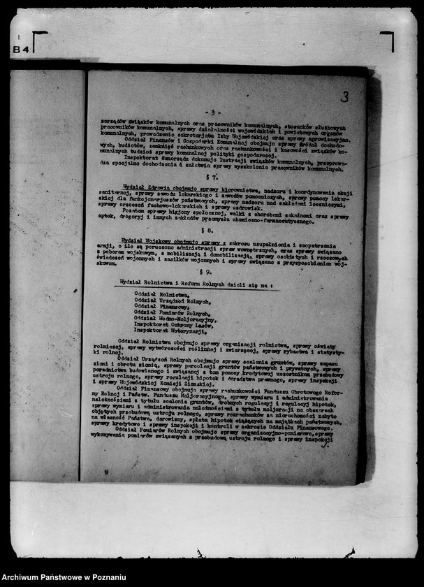 Obraz 6 z jednostki "Statut organizacyjny Urzędu Wojewódzkiego Poznańskiego"