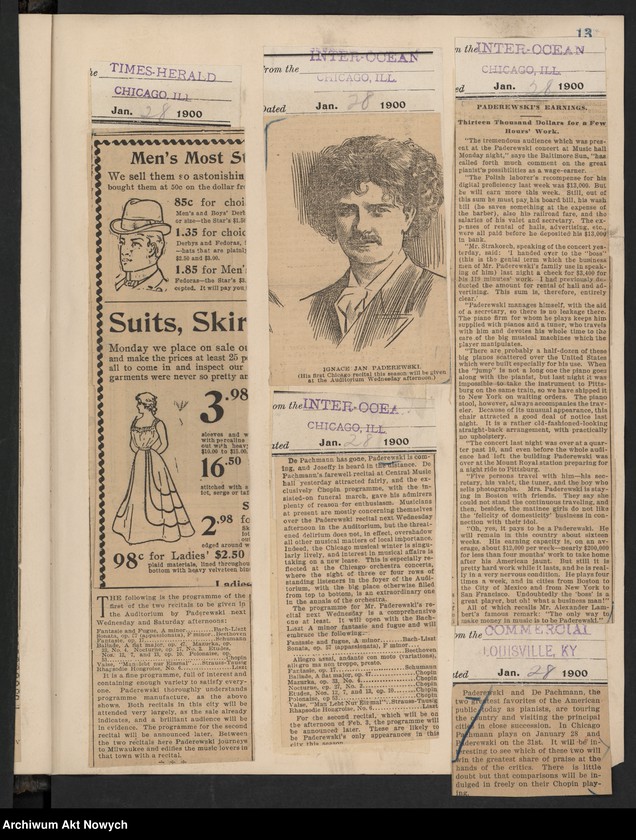 image.from.unit.number "Amèrique 1900 (Wycinki prasowe dotyczące tournée i koncertów w Stanach Zjednoczonych i Meksyku)"