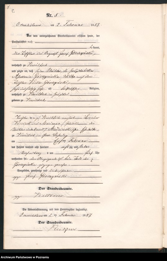 Obraz 11 z jednostki "Księga zgonów"