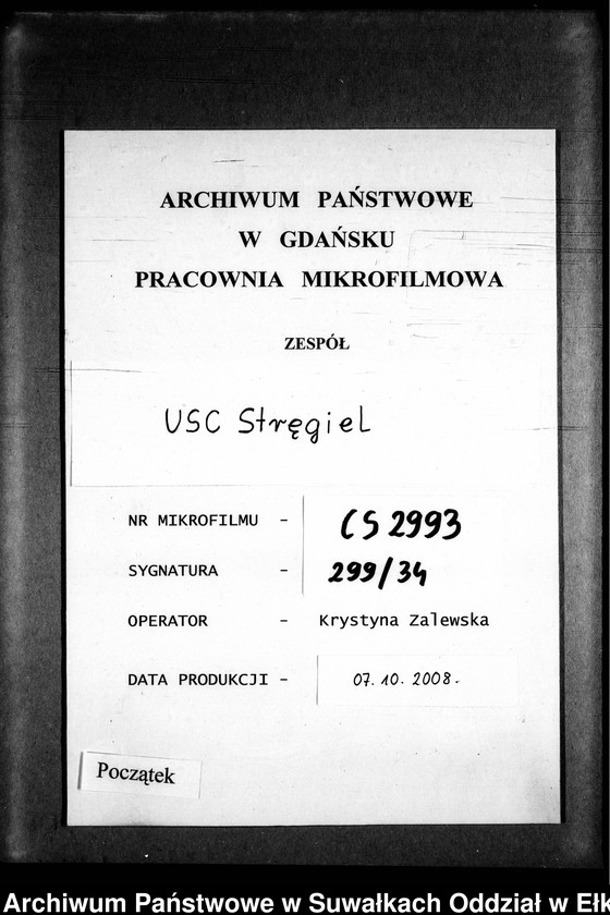 image.from.unit.number "Heiraths-Neben-Register des Preussischen Standes-Amtes Gr. Strengeln Kreis Angerburg"