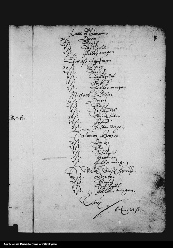 image.from.unit.number "Kirchen-Rechnung der Stadt Deutsch Eylau"