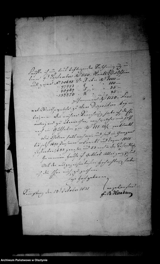 image.from.unit.number "/Schriftwechsel mit dem Kommissionsgeschäft- Haebler- Blanquart in Königsberg u. a. /"
