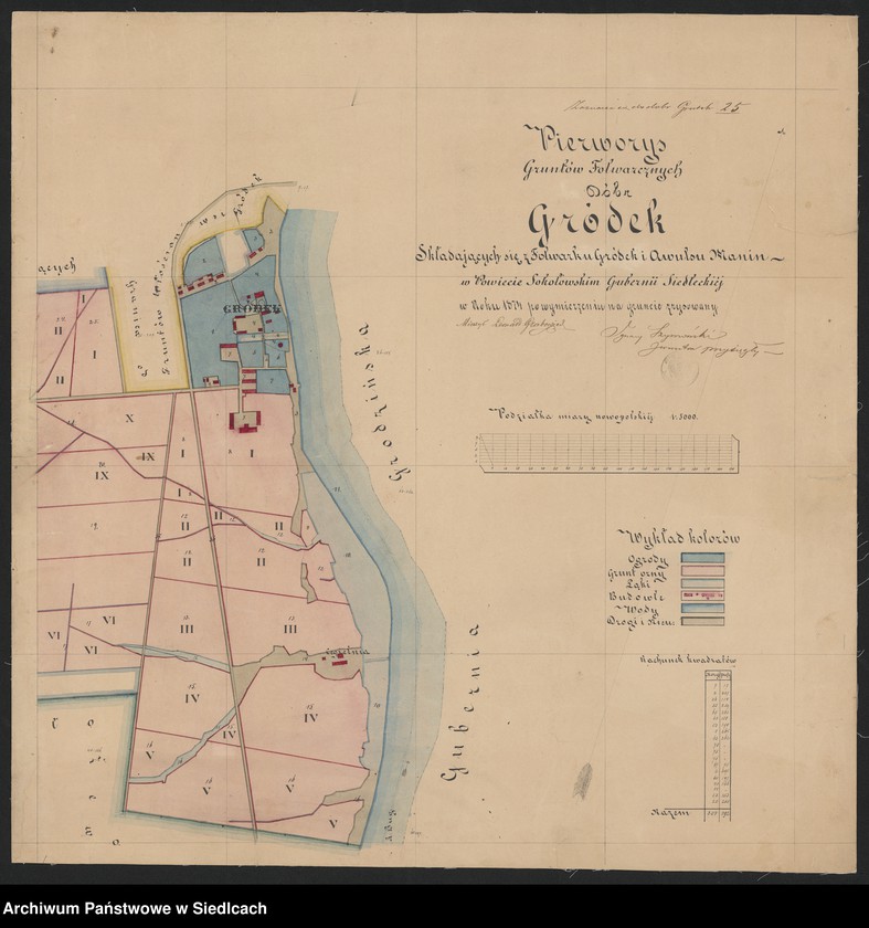 Obraz 9 z kolekcji "Plany folwarków guberni siedleckiej111"