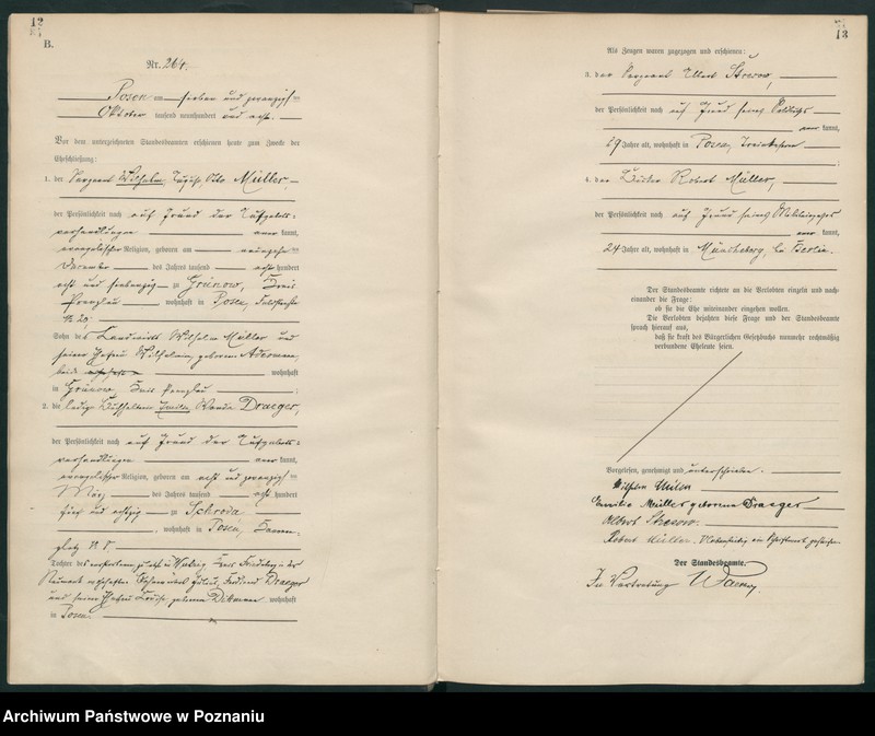 Obraz 9 z jednostki "Księga miejscowa małżeństw tom II [Rejestr główny małżeństw]"