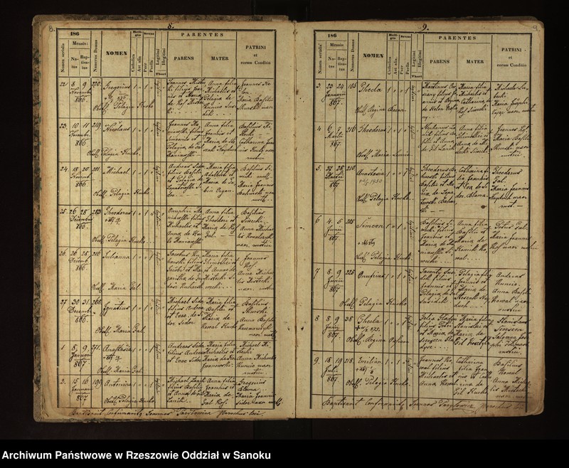 image.from.unit.number "Księga metrykalna urodzeń dla miejscowości Izdebki"