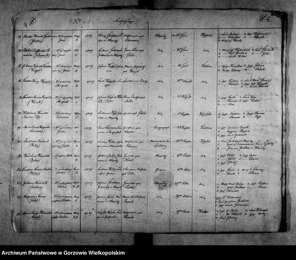 image.from.unit.number "Duplikate der Kirchenbücher von Wepritz und Friedrichstadt (Wieprzyce i przedmieście Gorzowa Wielkopolskiego), Giesen (Jeże)"