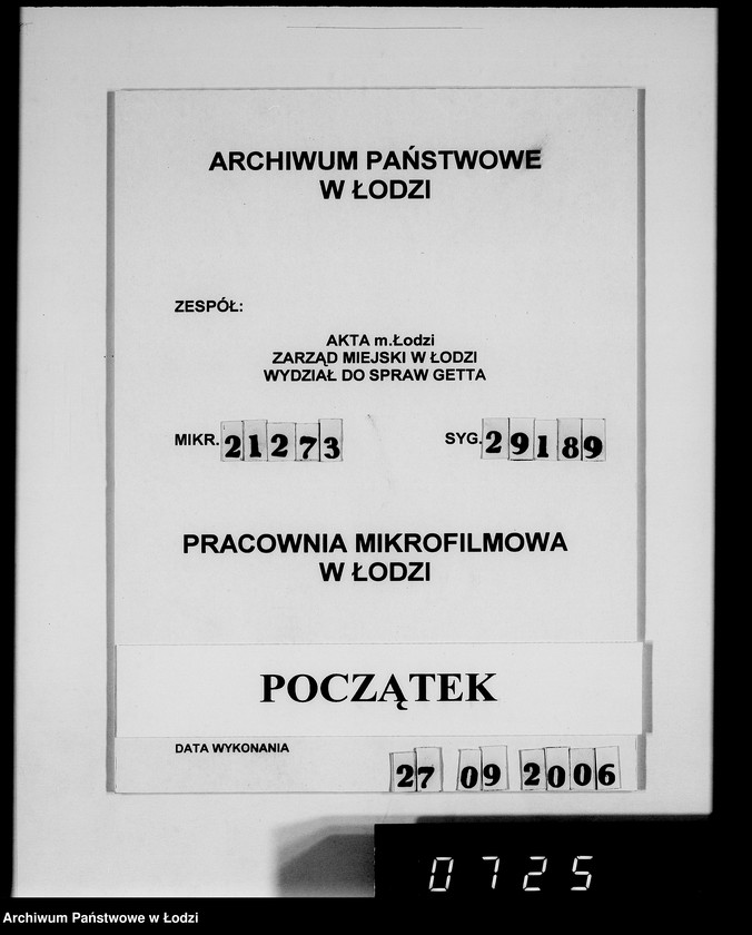 Obraz 1 z jednostki "[Aprowizacja ludności w Getcie]"