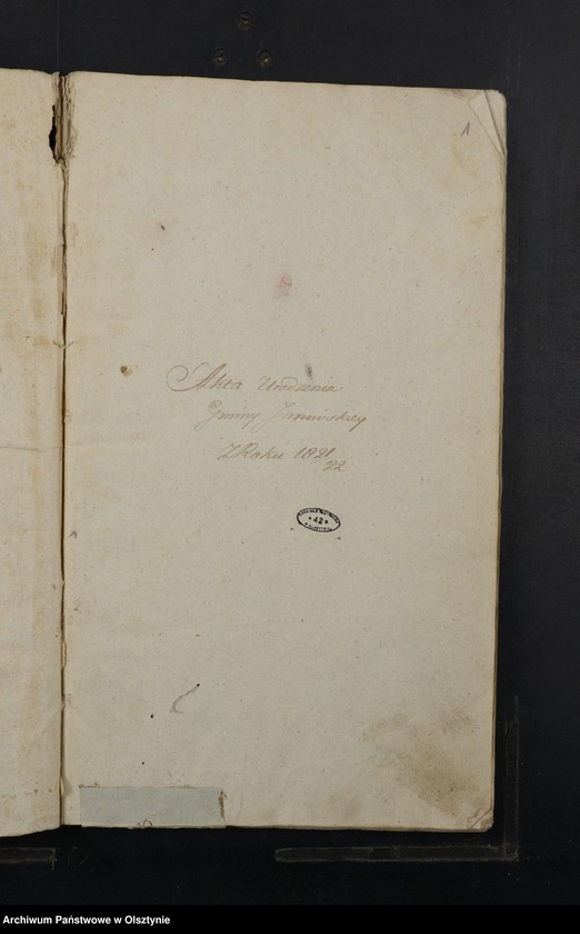 image.from.unit.number "Duplikat. Akta Cywilne Urodzenia, Zeyścia, Zapowiedzi i Małżeństw Gminy Janowskiey Powiatu Przasnyskiego w Departamencie Płockim z Roku 1821/22"