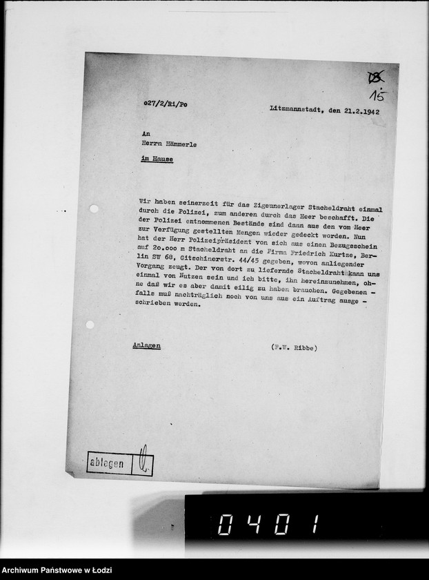 Obraz 19 z jednostki "Instandsetzung des Gettozaunes"