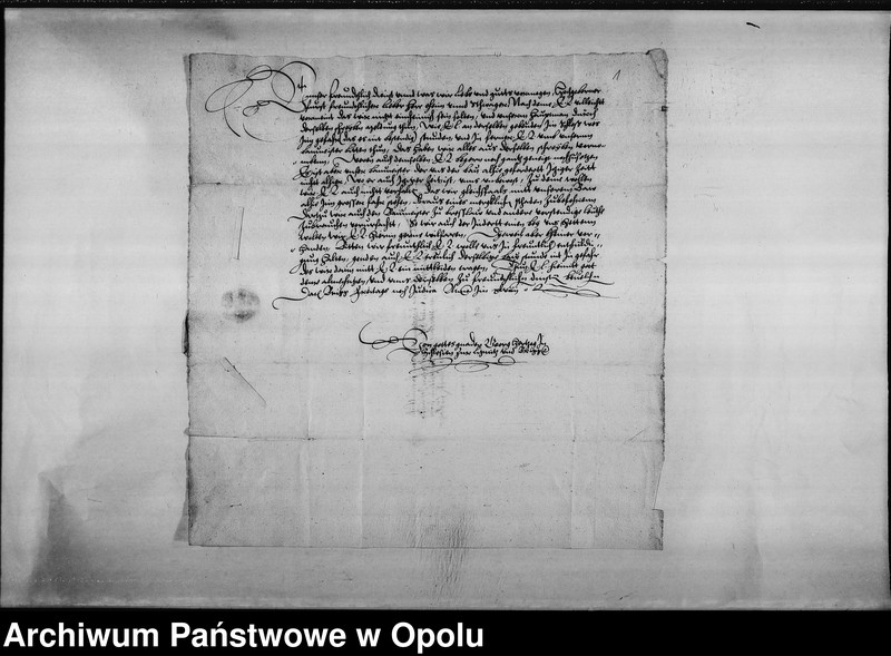 image.from.unit.number "Pismo księcia brzeskiego Jerzego w sprawie prac przy budowie zamku."