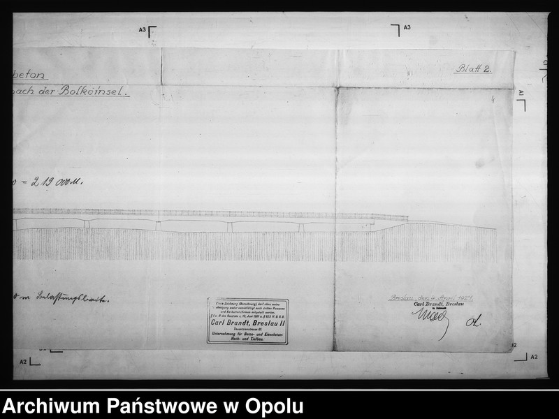 Obraz 12 z jednostki "[Most zamkowy w Opolu - rysunki techniczne]"