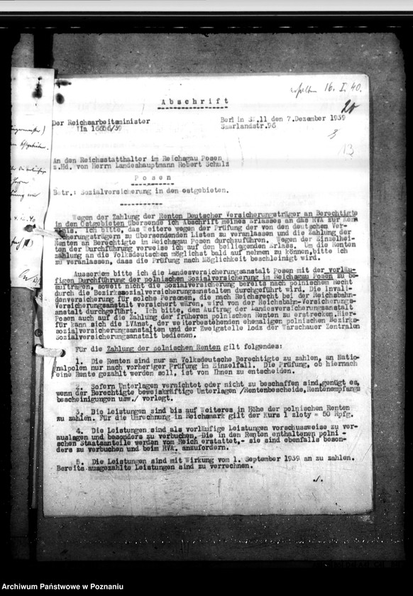 Obraz 17 z jednostki "Erfassung der deutschen Sozialrenten - Sozialversicherung"