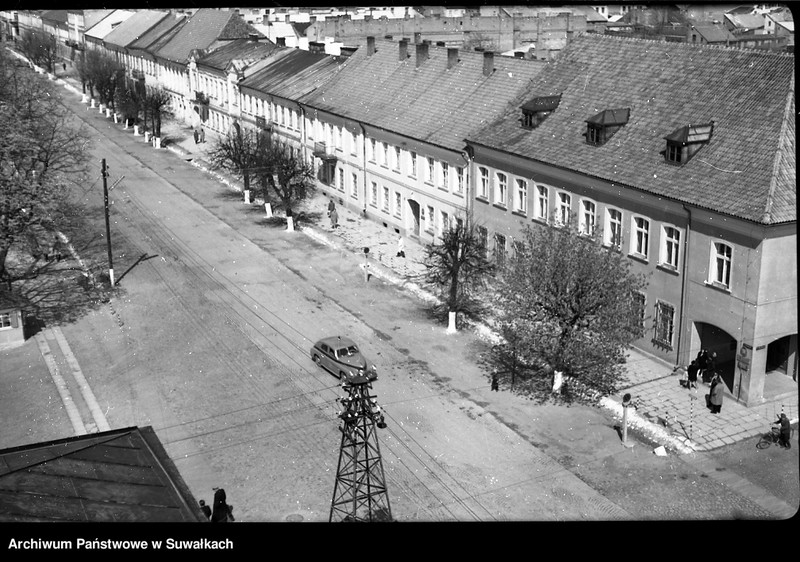 image.from.unit.number "Widok z wieży Ratusza na ulicę T. Kościuszki w Suwałkach"