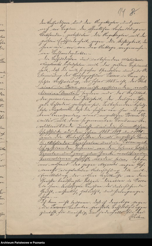 Obraz 17 z jednostki "Klage der Posener Polizeibeamten gegen den Rechtsanwalt Elven in Köln wegen Beamtenbeleidigung im Działyński - Prozess"