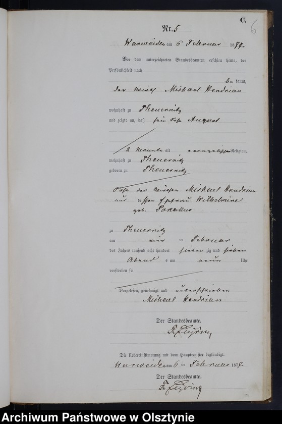 image.from.unit.number "Sterbe-Neben-Register Nr 1 - 46"