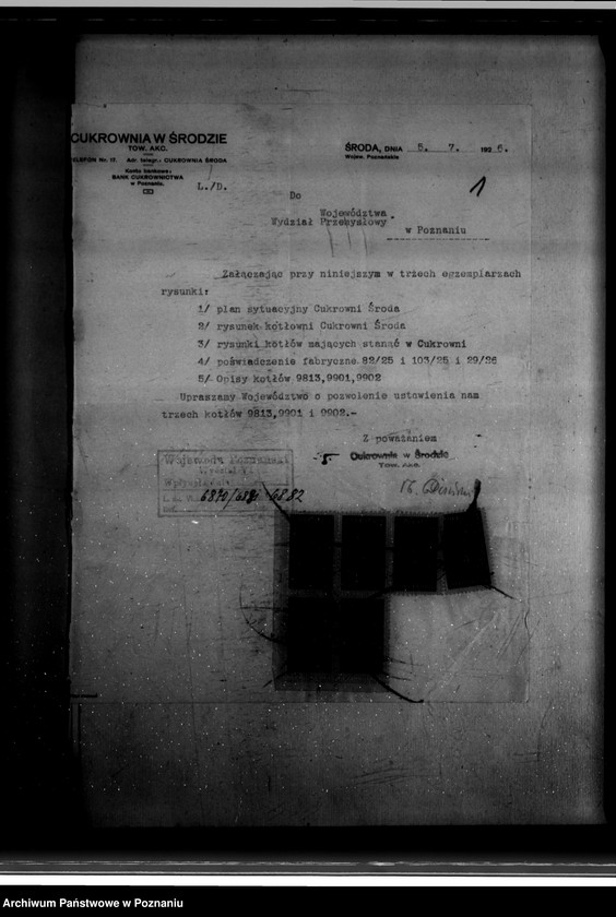 Obraz 5 z jednostki "Cukrownia w Środzie Nr woj. kotła 5936"