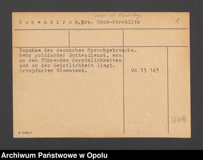 Obraz 3 z jednostki "Hohenkirch, Krs. Groß-Strehlitz"
