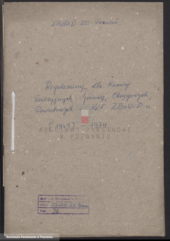 Obraz 4 z jednostki "Regulaminy dla Komisji Rewizyjnych: Głównej, Okręgowych, Powiatowych i Kół Związku Bojowników o Wolność i Demokrację."