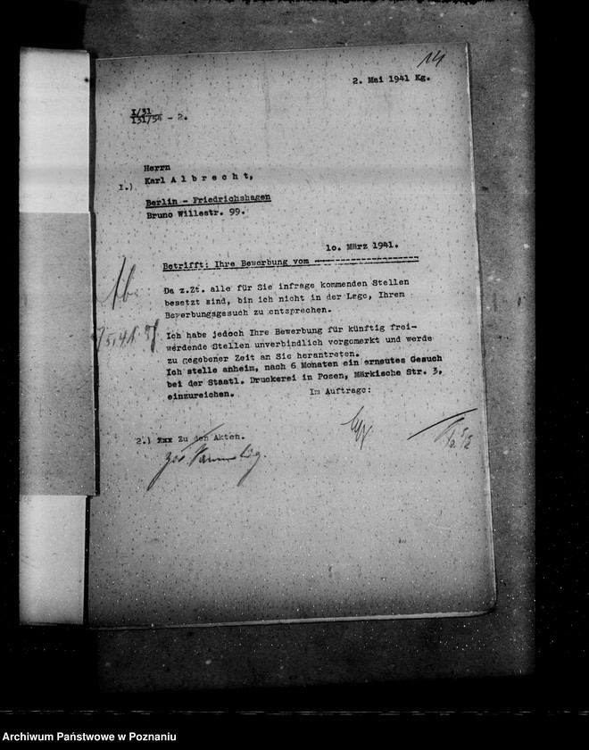 Obraz 18 z jednostki "Bewerbungen um Anstellung"