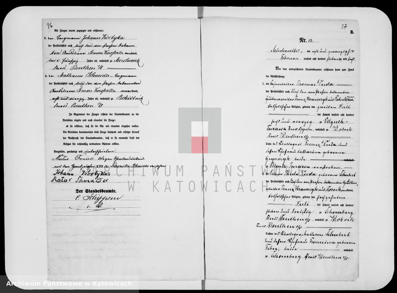 image.from.unit.number "Księga małżeństw za rok 1876 [nr 1 - 67]"