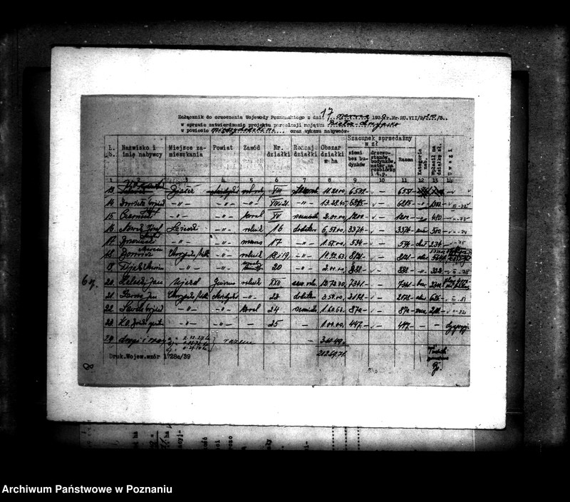 Obraz 12 z jednostki "Operat szacunkowy /parcelowanego majątku Białcz i Chrzypsko powiatu międzychodzkiego"