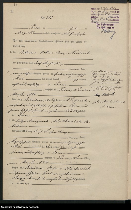 Obraz 14 z jednostki "Księga miejscowa małżeństw tom II [Rejestr główny małżeństw]"