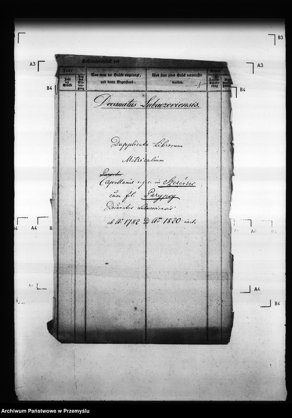 Obraz 5 z jednostki "[Kopie ksiąg metrykalnych parafii Szczerzec z filią Parypsy (dekanat Niemirów)]"