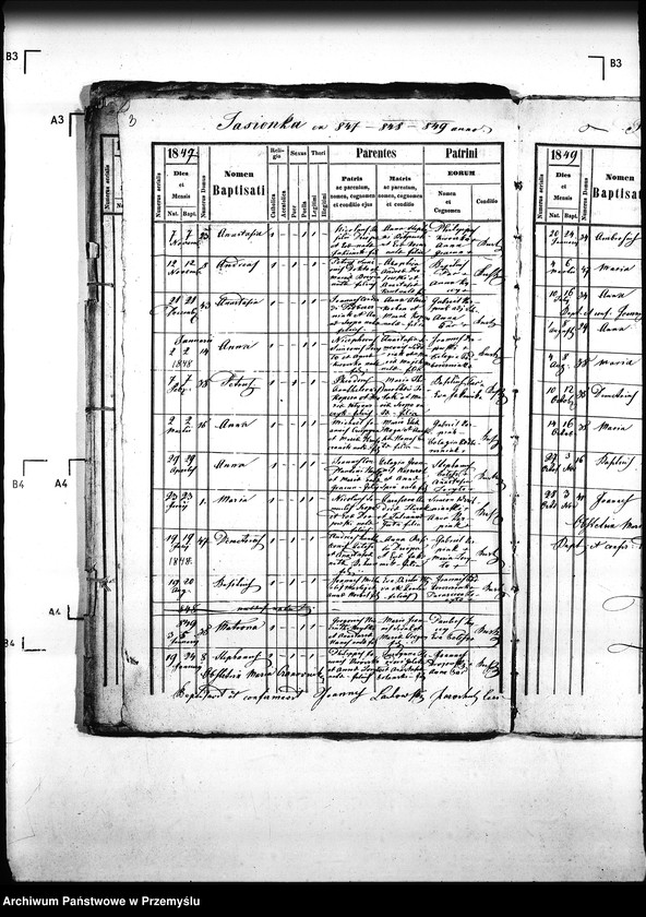 Obraz 7 z jednostki "[Kopie ksiąg metrykalnych parafii Krzywa z filiami Jasionka, Wołowiec (dekanat Gorlice)]"