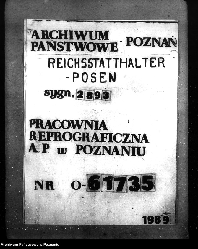 Obraz 1 z jednostki "Dienstwohnug für den Polizeipräsidenten. Entlausungsanstalten. Ausbau der Befehlstellen der Polizei"