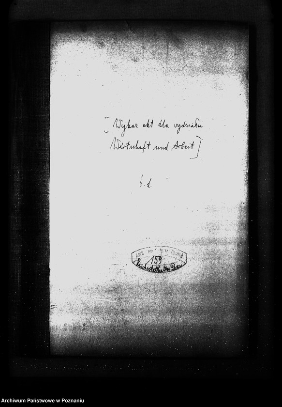 Obraz 4 z jednostki "Wykaz akt dla wydziału Wirtschaft und Arbeit"