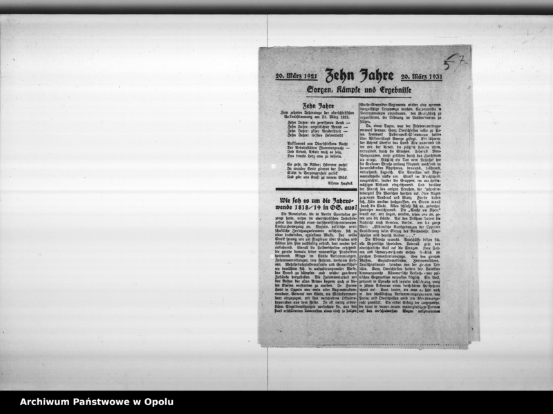 Obraz 9 z jednostki "Oberschlesien im Abstimmungskampf März 1931 Berufsschule"