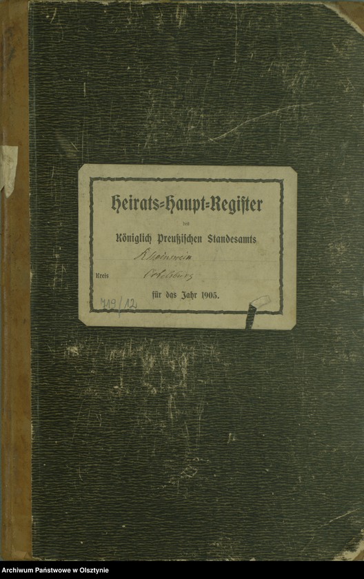 image.from.unit.number "Heiraths-Haupt-Register Nr 1 - 16"