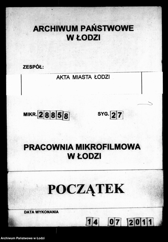Obraz 1 z jednostki "Akta tyczące się cechu garncarskiego"