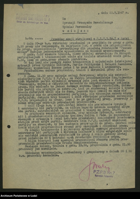 Obraz 12 z jednostki "Sprawozdania ze strajków według zakładów t. 1"