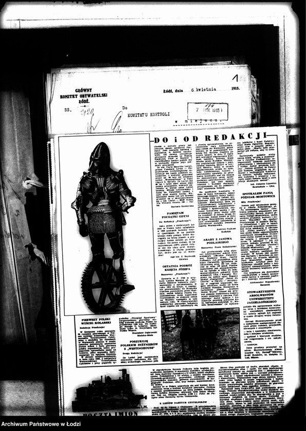 Obraz 4 z jednostki "Korespondencja Głównego Komitetu Obywatelskiego z Komitetem Kontroli"