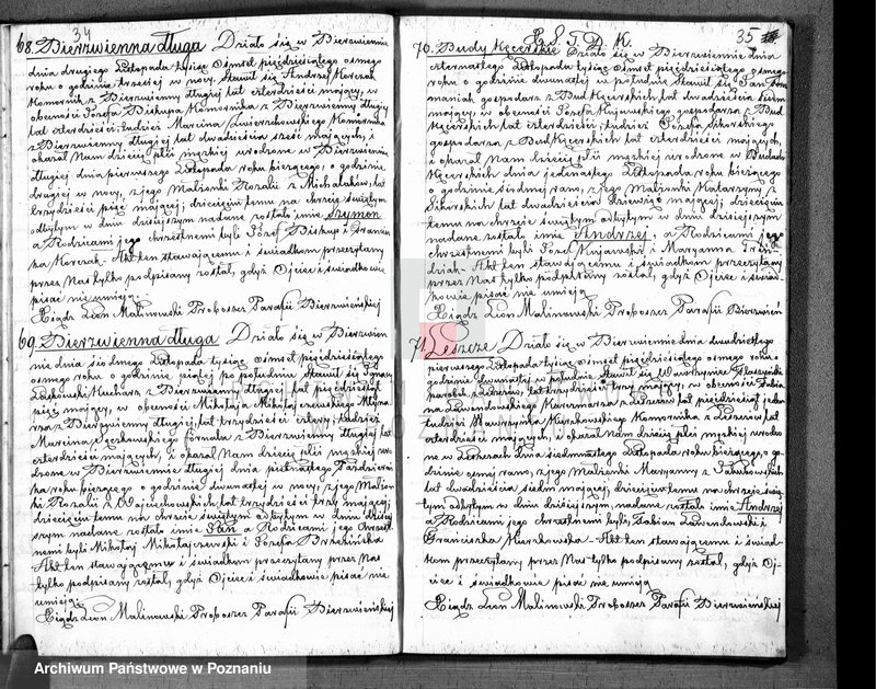 Obraz 19 z jednostki "Akta urodzonych, zaślubionych i zmarłych"
