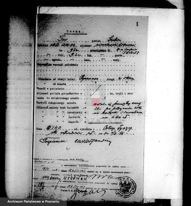 Obraz 12 z jednostki "Operat szacunkowy majątku Tur powiatu szubińskiego"