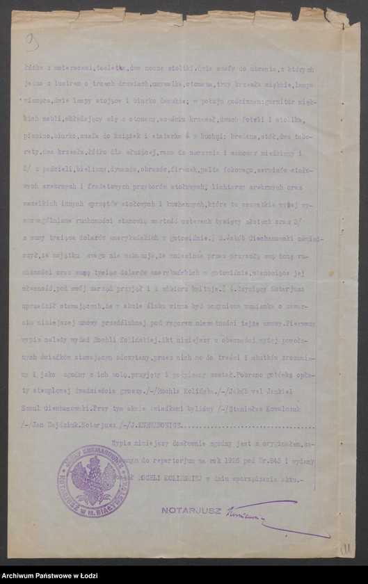 Obraz 11 z jednostki "J. Ciechanowski i J.Szura- handel towarami włókienniczymi"