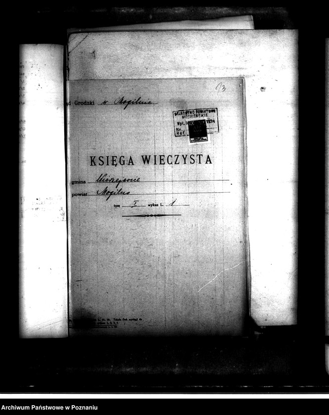 Obraz 18 z jednostki "Majątek Broniewice-Wierzejewice powiatu mogileńskiego wyłączenie z art. 4 i 5 ustawy o wykonaniu reformy rolnej"