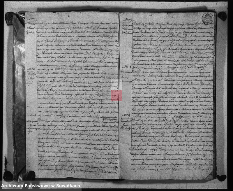 image.from.unit.number "Duplikat urodzonych, zaślubionych i umarłych parafij katolickiej wiżajńskiej na rok 1847"