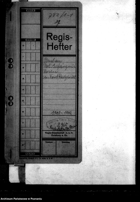 Obraz 4 z jednostki "Umbau. Polizeigefängnis Posen und Fort Radziwill"