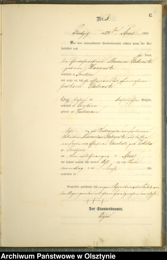 image.from.unit.number "Sterbe-Haupt-Register nr 1 - 23"