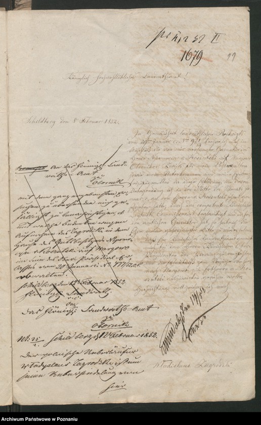 Obraz 15 z jednostki "A. betr. die polizeiliche Beaufsichtigung des polnischen Überläufers Paul /Wladislaus/ Zagrodzki zu Schildberg jetzt Godziętowo"